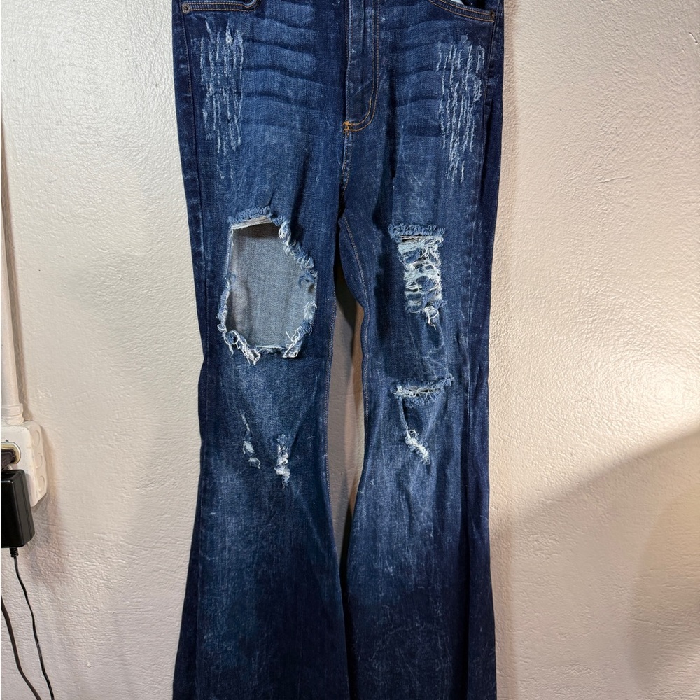 Gjg Distressed Blue Jeans size 11 never worn
